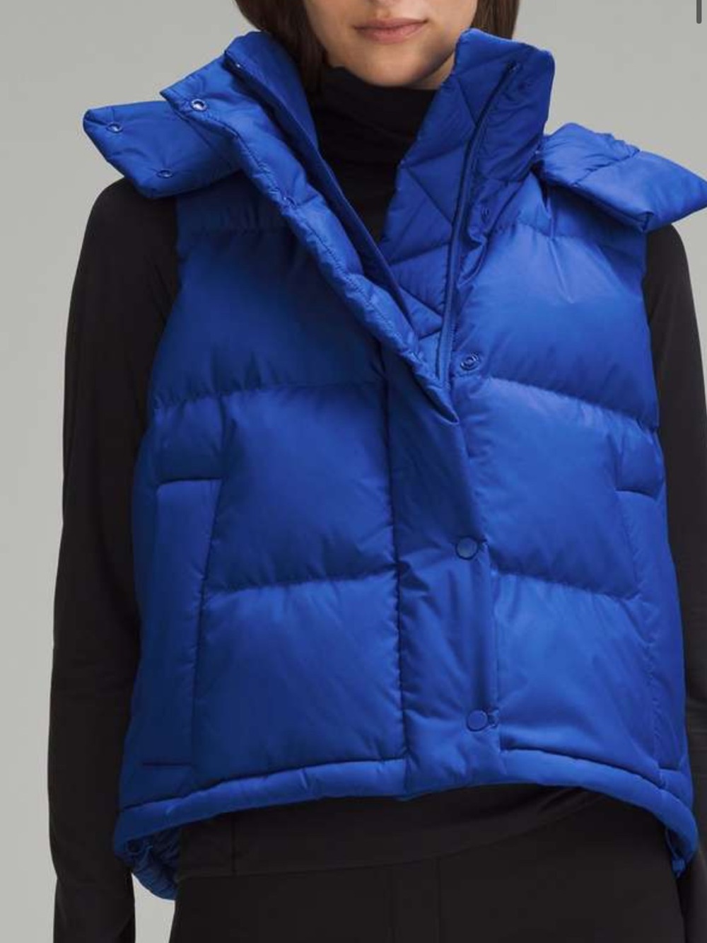 Lululemon Athletica Electric Blue Quilted Puffer Vest View 2
